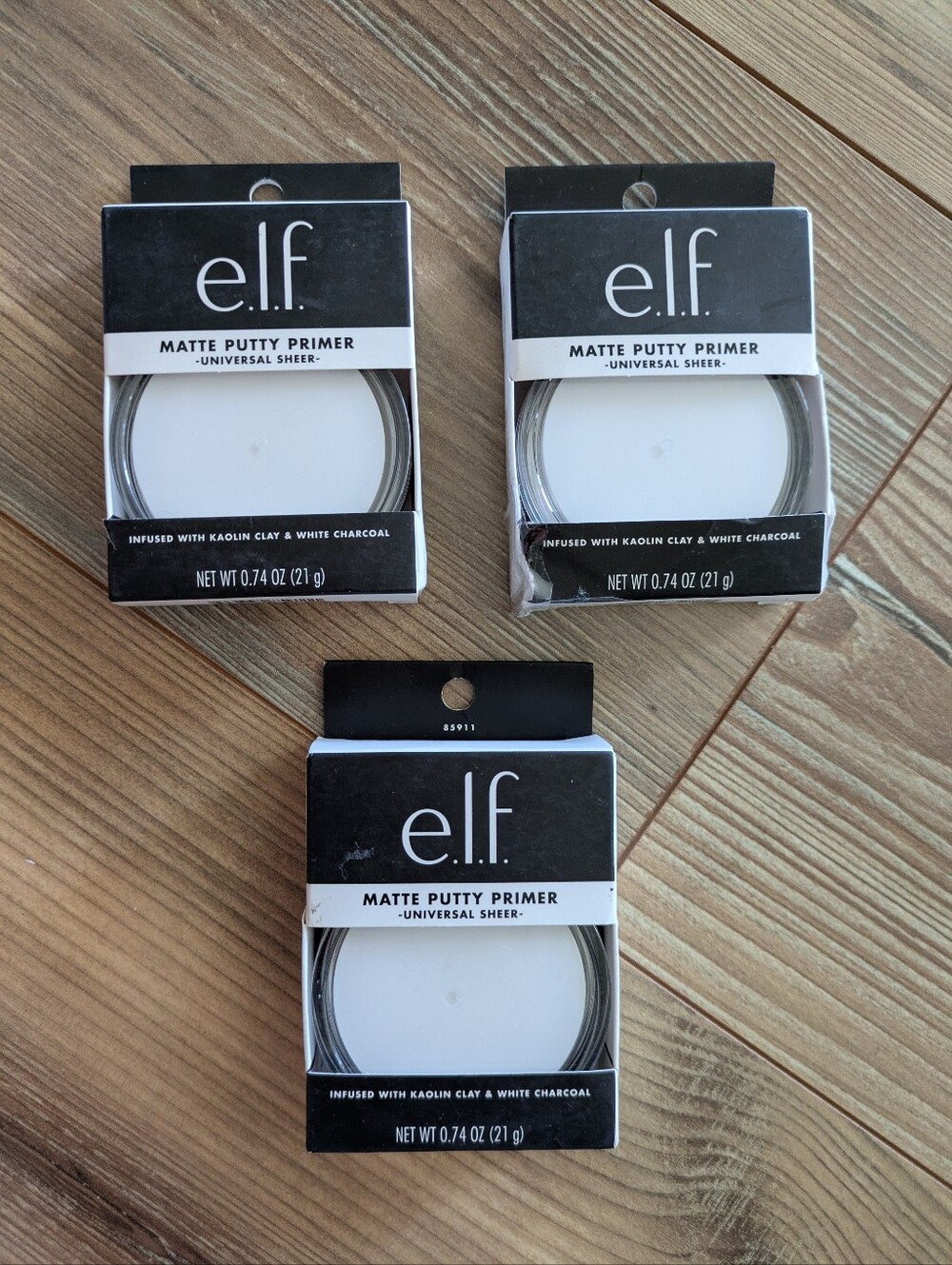 Elf Matte Putty Primer Universal Sheer Vegan Cruelty Free - Bundle Of 3